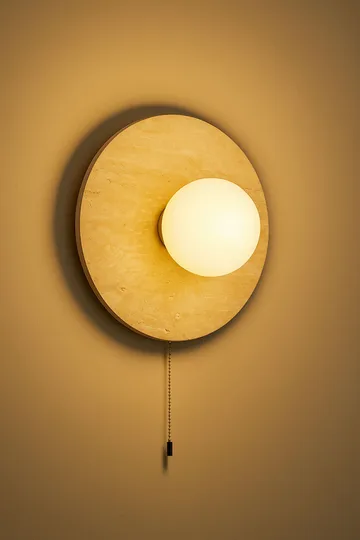 Kummer Vägglampa 12 cm Rund - Beige - Belysning & el - Inomhusbelysning & lampor - Vägglampa
