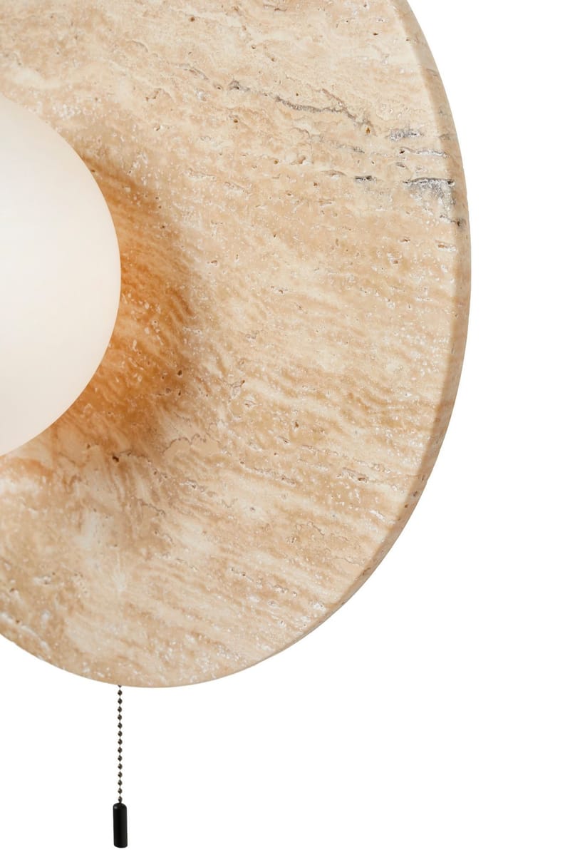 Kummer Vägglampa 12 cm Rund - Beige - Belysning & el - Inomhusbelysning & lampor - Vägglampa