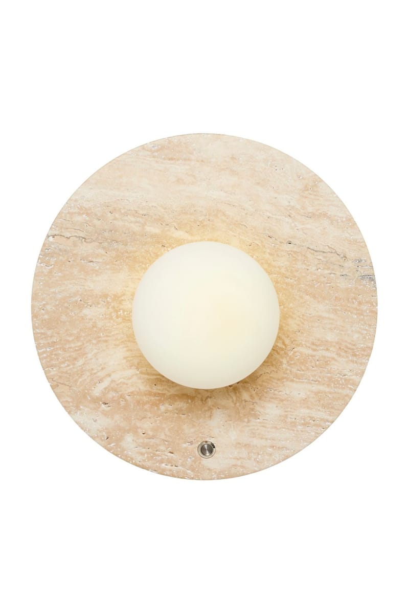 Kummer Vägglampa 12 cm Rund - Beige - Belysning & el - Inomhusbelysning & lampor - Vägglampa