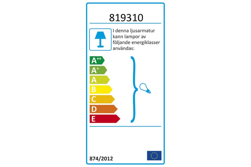 Kvadrat Vägglampa Kvadrat - Vit/Ljusgrå - Sänglampa vägg - Sovrumslampa - Vägglampa - Väggarmatur