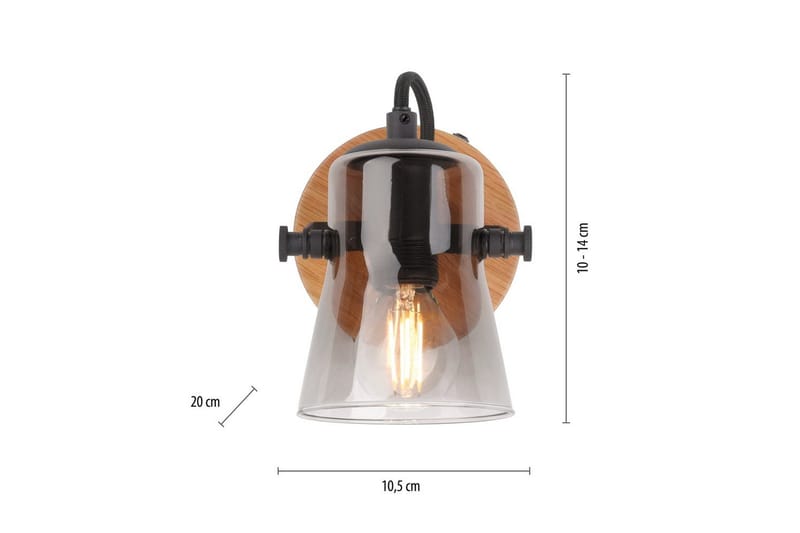 Langström Just Light Vägg/taklampa - Wood - Belysning & el - Inomhusbelysning & lampor - Vägglampa