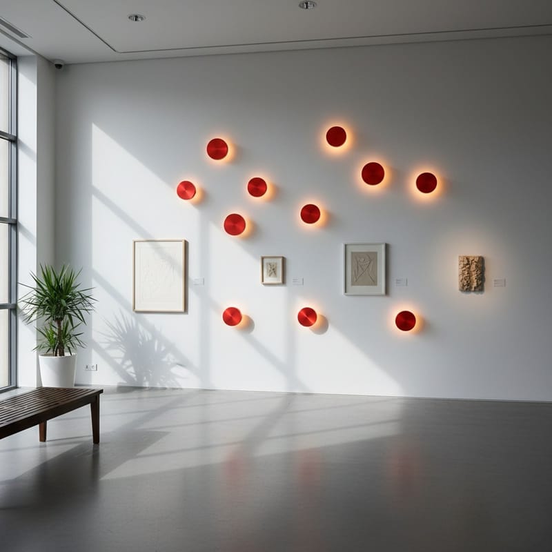 Loomba Vägglampa 15 cm Rund - Röd - Belysning & el - Inomhusbelysning & lampor - Vägglampa