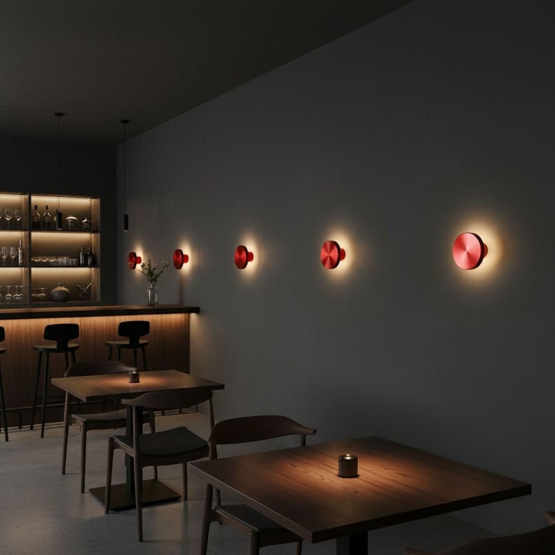 Loomba Vägglampa 15 cm Rund - Röd - Belysning & el - Inomhusbelysning & lampor - Vägglampa