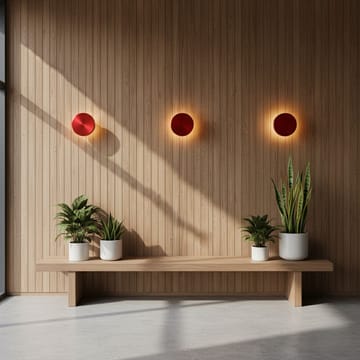 Loomba Vägglampa 15 cm Rund - Röd - Belysning & el - Inomhusbelysning & lampor - Vägglampa
