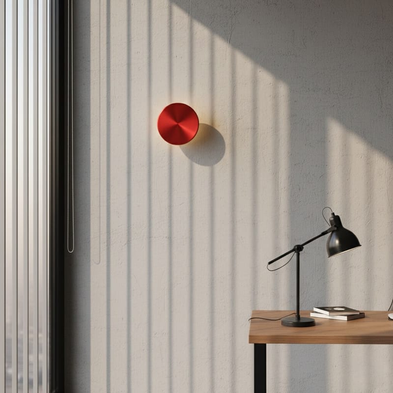 Loomba Vägglampa 15 cm Rund - Röd - Belysning & el - Inomhusbelysning & lampor - Vägglampa