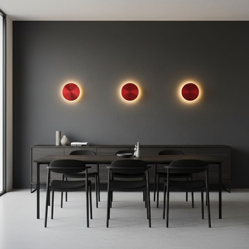 Loomba Vägglampa 20 cm Rund - Röd - Belysning & el - Inomhusbelysning & lampor - Vägglampa