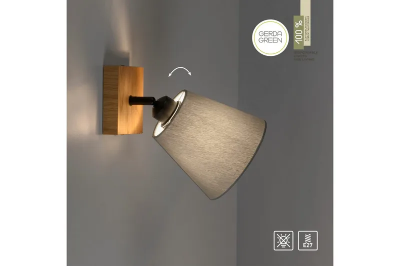 Michel Just Light Vägg/taklampa - Wood - Belysning & el - Inomhusbelysning & lampor - Vägglampa