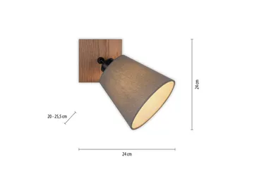 Michel Just Light Vägg/taklampa - Wood - Belysning & el - Inomhusbelysning & lampor - Vägglampa