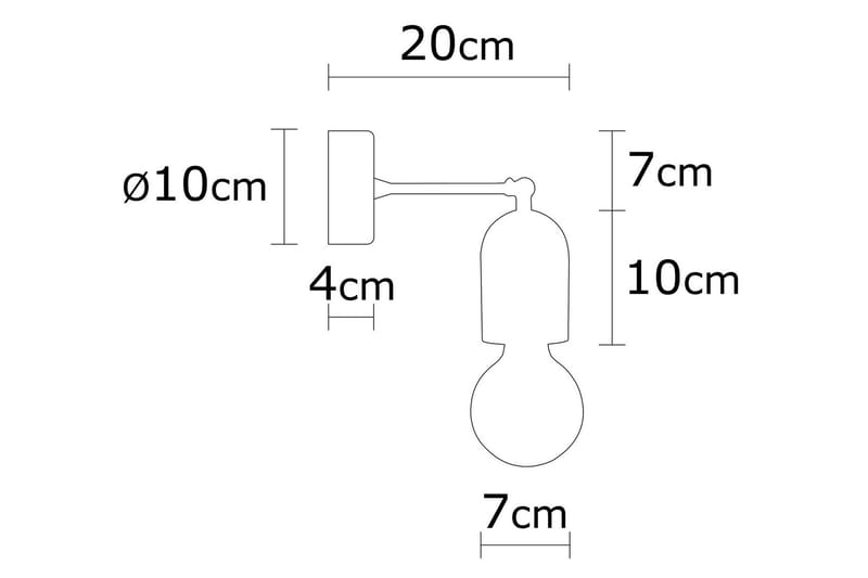 Noor Vägglampa - Natur - Belysning & el - Inomhusbelysning & lampor - Vägglampa