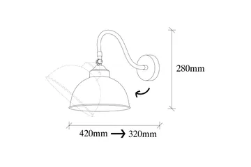 Opviq Saglam Vägglampa - Svart - Belysning & el - Inomhusbelysning & lampor - Vägglampa