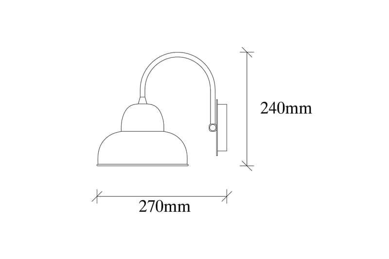 Opviq Vägglampa - Svart - Belysning & el - Inomhusbelysning & lampor - Vägglampa