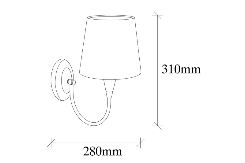 Opviq Pardo Vägglampa - Antik - Belysning & el - Inomhusbelysning & lampor - Vägglampa