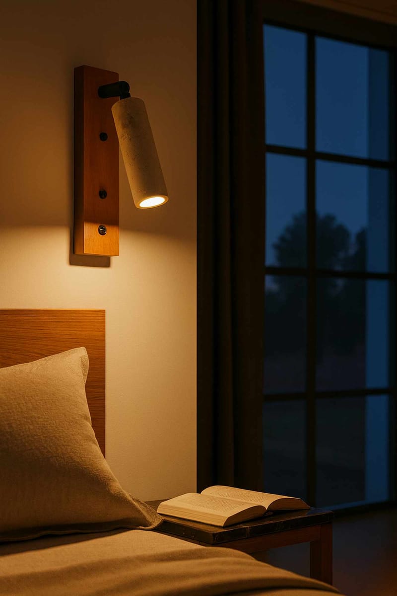 Orvyn Vägglampa 13 cm - Beige Ek - Belysning & el - Inomhusbelysning & lampor - Vägglampa