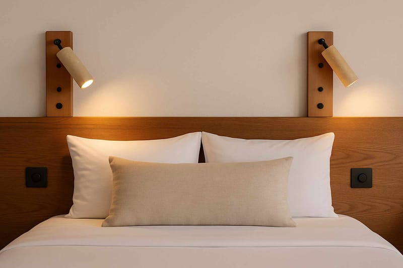 Orvyn Vägglampa 13 cm - Beige Ek - Belysning & el - Inomhusbelysning & lampor - Vägglampa