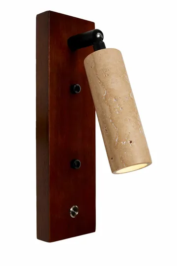 Orvyn Vägglampa 13 cm - Beige Valnöt - Belysning & el - Inomhusbelysning & lampor - Vägglampa