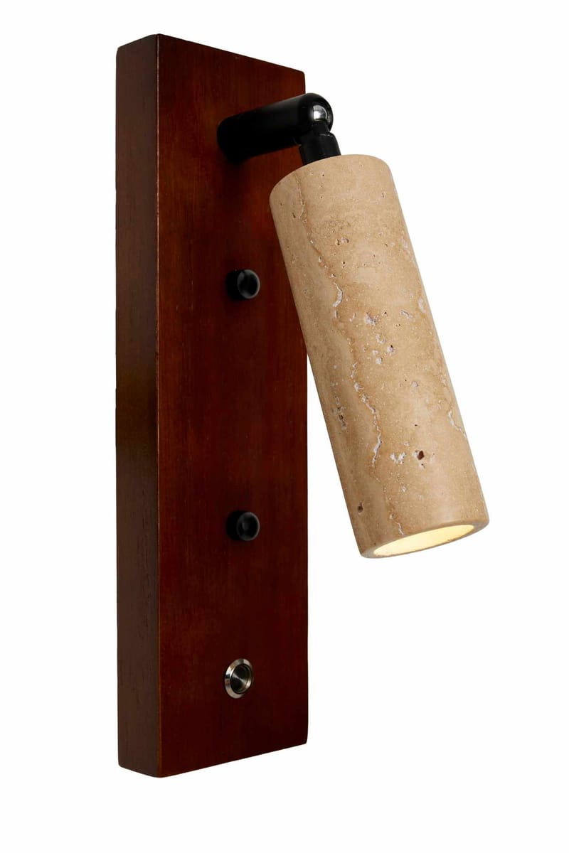 Orvyn Vägglampa 13 cm - Beige Valnöt - Belysning & el - Inomhusbelysning & lampor - Vägglampa