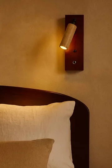 Orvyn Vägglampa 13 cm - Beige Valnöt - Belysning & el - Inomhusbelysning & lampor - Vägglampa