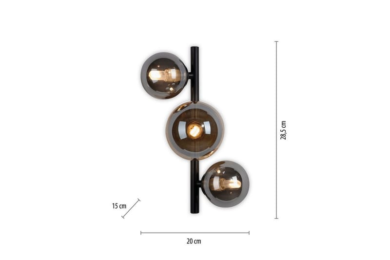 Popsicle Paul Neuhaus Vägglampa - Black - Belysning & el - Inomhusbelysning & lampor - Vägglampa