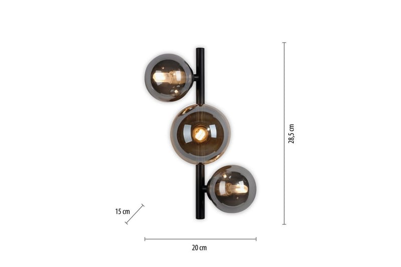 Popsicle Paul Neuhaus Vägglampa - Black - Belysning & el - Inomhusbelysning & lampor - Vägglampa