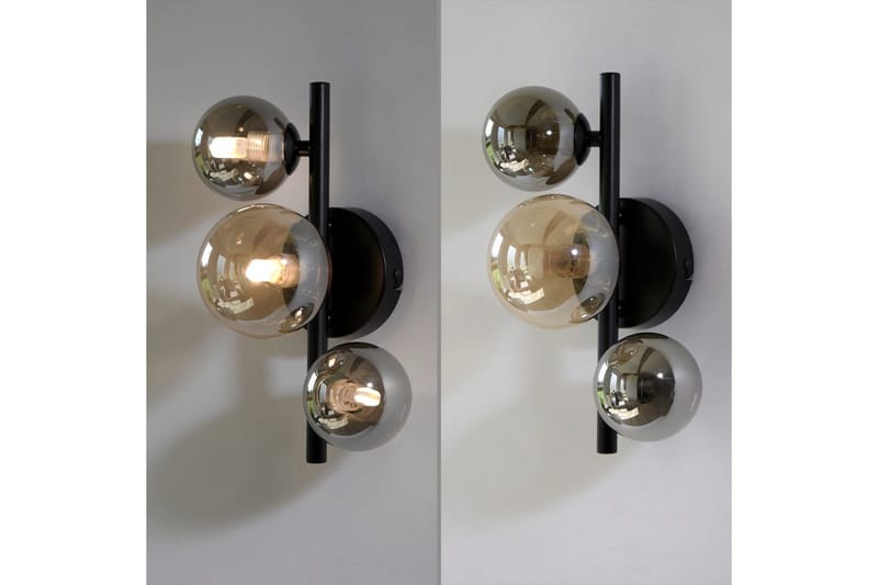 Popsicle Paul Neuhaus Vägglampa - Black - Belysning & el - Inomhusbelysning & lampor - Vägglampa