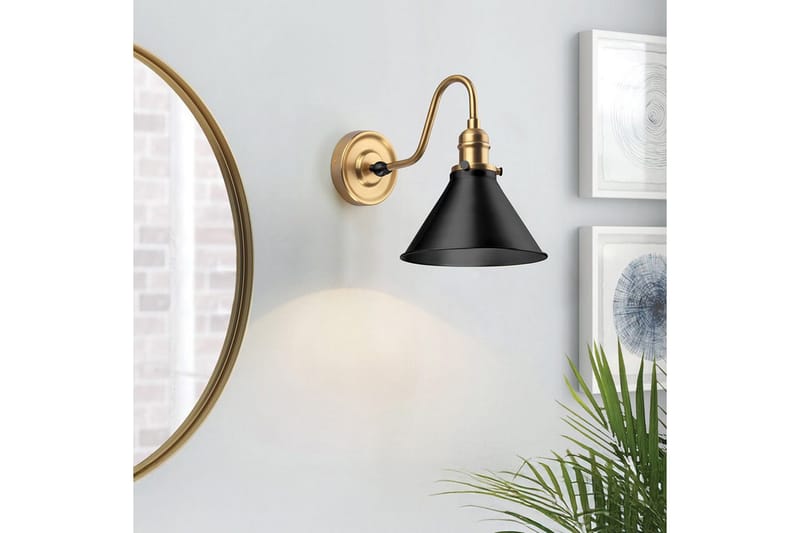 Provence Elstead Lighting Vägglampa - Brass||Black - Belysning & el - Inomhusbelysning & lampor - Vägglampa