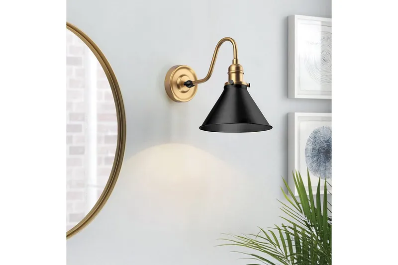 Provence Elstead Lighting Vägglampa - Brass||Black - Belysning & el - Inomhusbelysning & lampor - Vägglampa