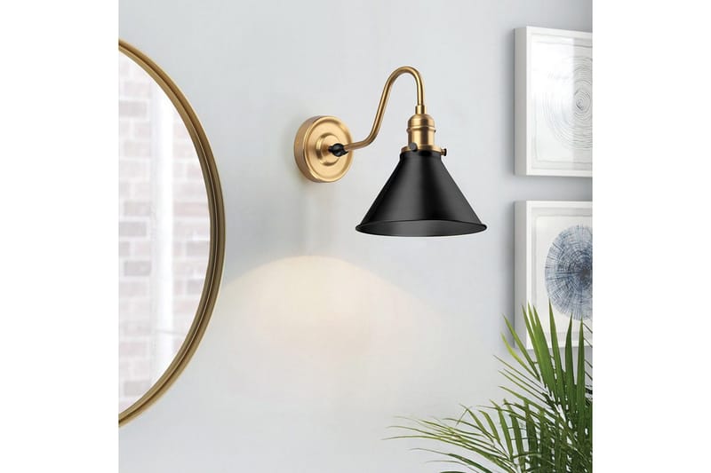 Provence Elstead Lighting Vägglampa - Brass||Black - Belysning & el - Inomhusbelysning & lampor - Vägglampa