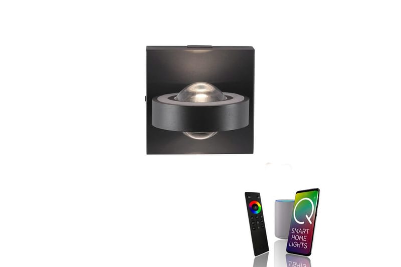 Q-Mia Paul Neuhaus Vägglampa - Anthracite Grey - Belysning & el - Inomhusbelysning & lampor - Vägglampa - Väggarmatur
