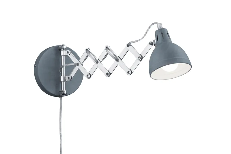 Scissor Vägglampa E14 betong, Betong