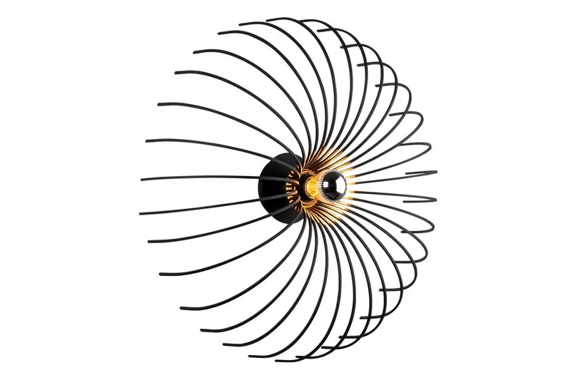 Vägglampa Subbersta Svart - Diameter: 16 cm - Belysning & el - Inomhusbelysning & lampor - Sovrumslampa