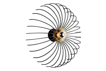 Vägglampa Subbersta Svart - Diameter: 16 cm - Belysning & el - Inomhusbelysning & lampor - Sovrumslampa