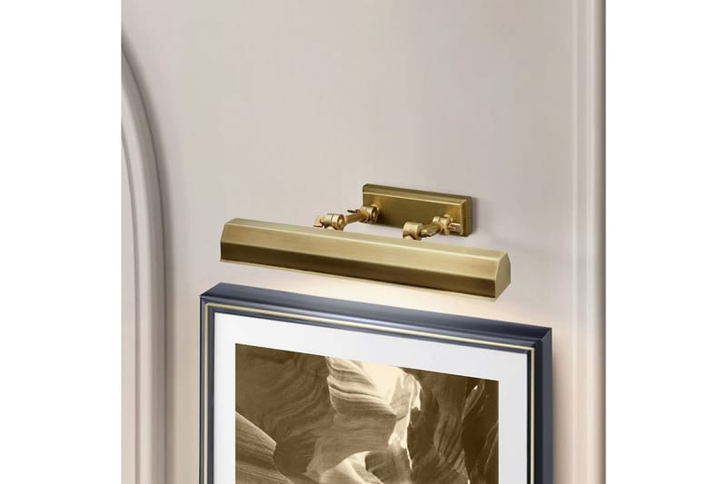 Tavelbelysning Elstead Lighting Chawton 402x119x186 mm, Åldrad mässing - 402x119x186 mm, Åldrad mässing - Belysning & el - Inomhusbelysning & lampor - Vägglampa - Väggarmatur