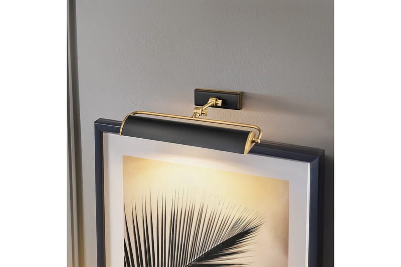 Tavelbelysning Elstead Lighting Winchfield 445x127x318 mm, Åldrad mässing & Matt svart - 445x127x318 mm, Åldrad mässing & Matt svart - Belysning & el - Inomhusbelysning & lampor - Vägglampa - Väggarmatur