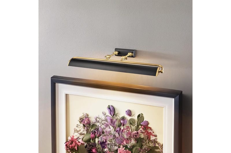 Tavelbelysning Elstead Lighting Winchfield 703x127x318 mm, Åldrad mässing & Matt svart - 703x127x318 mm, Åldrad mässing & Matt svart - Belysning & el - Inomhusbelysning & lampor - Vägglampa - Väggarmatur