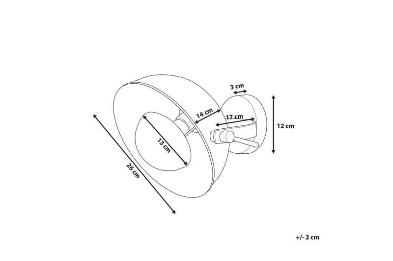 Thames Ii Vägglampa 26 cm - Svart - Belysning & el - Inomhusbelysning & lampor - Vägglampa