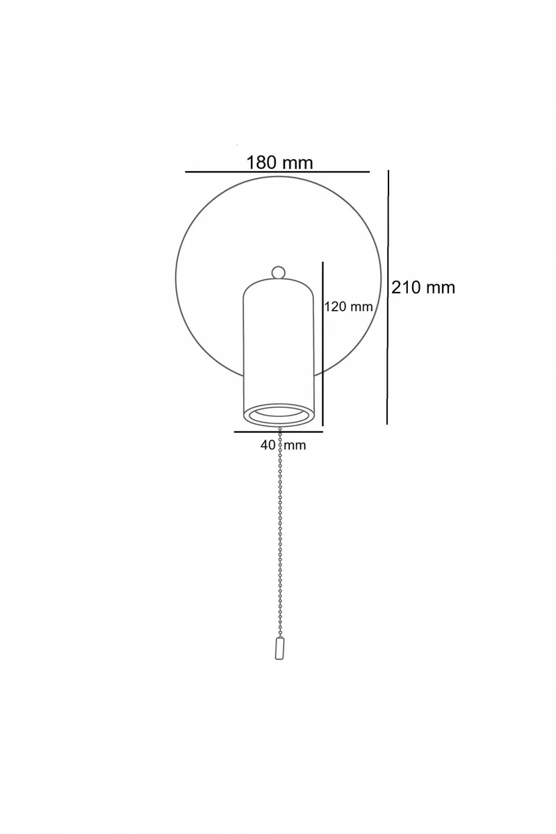 Tharosel Vägglampa 21 cm - Beige Ek - Belysning & el - Inomhusbelysning & lampor - Vägglampa