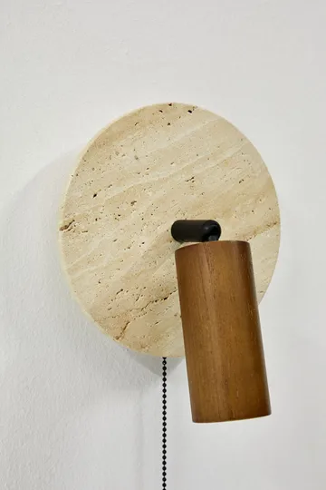 Tharosel Vägglampa 21 cm - Beige Ek - Belysning & el - Inomhusbelysning & lampor - Vägglampa