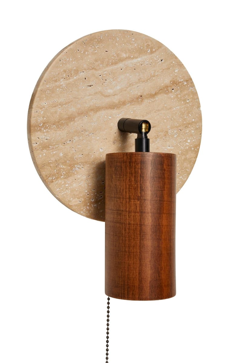 Tharosel Vägglampa 21 cm - Beige Valnöt - Belysning & el - Inomhusbelysning & lampor - Vägglampa