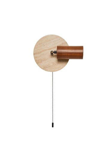 Tharosel Vägglampa 21 cm - Beige Valnöt - Belysning & el - Inomhusbelysning & lampor - Vägglampa