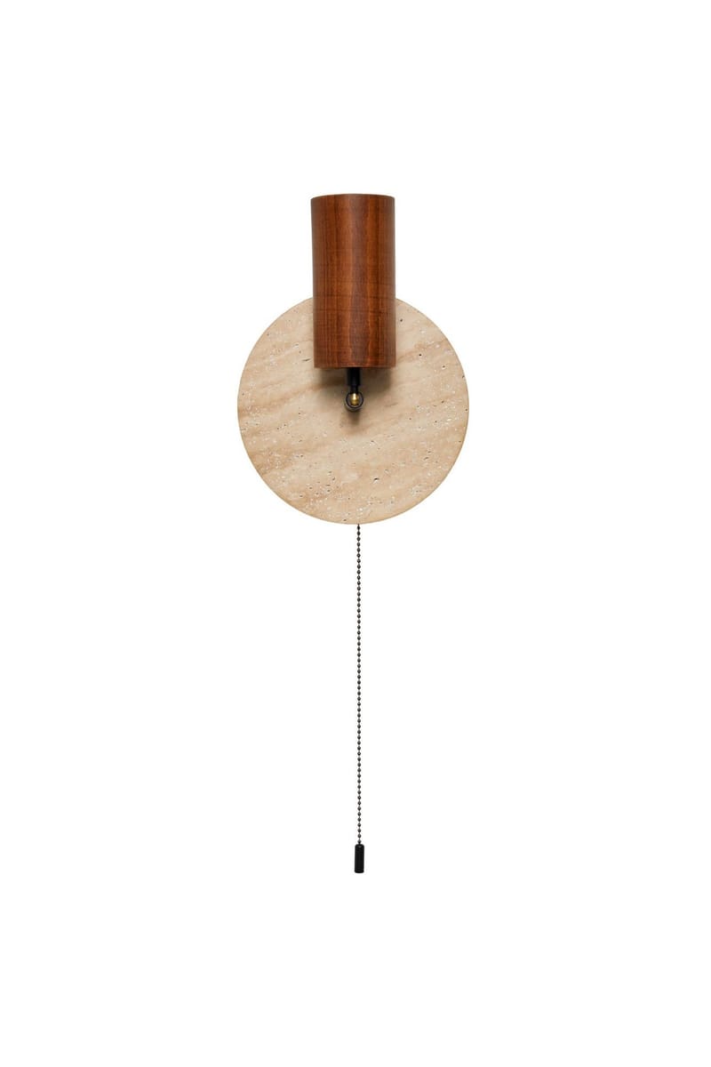 Tharosel Vägglampa 21 cm - Beige Valnöt - Belysning & el - Inomhusbelysning & lampor - Vägglampa