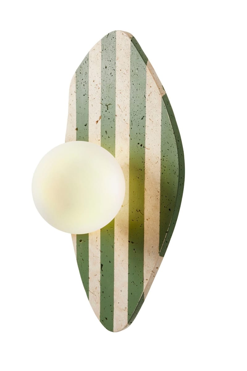 Thyrosel Vägglampa 10 cm - Beige, Vit, Grön - Belysning & el - Inomhusbelysning & lampor - Vägglampa