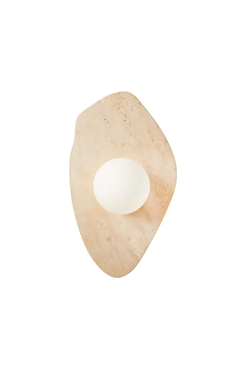 Thyrosel Vägglampa 10 cm, Beige Och Vit