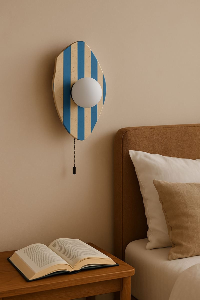 Torlic Vägglampa 10 cm - Beige, Vit, Blå - Belysning & el - Inomhusbelysning & lampor - Vägglampa