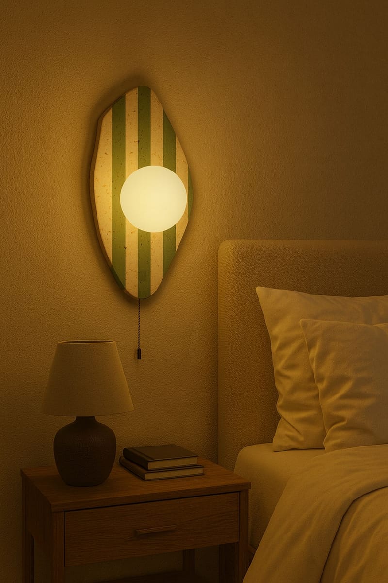 Torlic Vägglampa 10 cm - Beige, Vit, Grön - Belysning & el - Inomhusbelysning & lampor - Vägglampa
