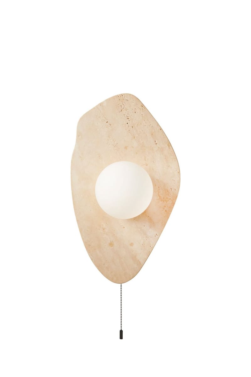 Torlic Vägglampa 10 cm, Beige Och Vit