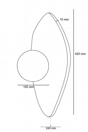 Torlic Vägglampa 10 cm - Beige Och Vit - Belysning & el - Inomhusbelysning & lampor - Vägglampa