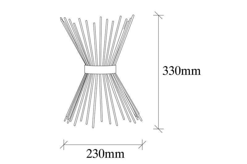 Vägglampa Afroz Svart - Svart - Belysning & el - Inomhusbelysning & lampor - Vägglampa