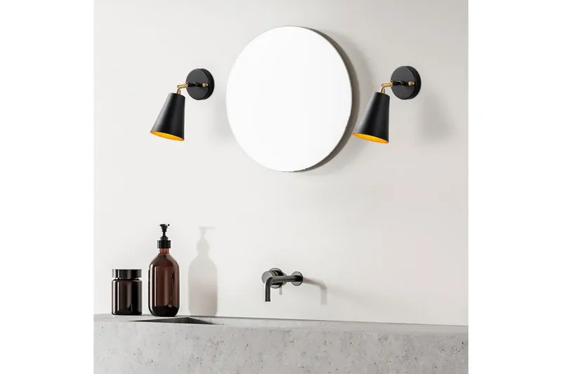 Vägglampa Avraen Svart / Rany - Svart / Rany - Belysning & el - Inomhusbelysning & lampor - Vägglampa