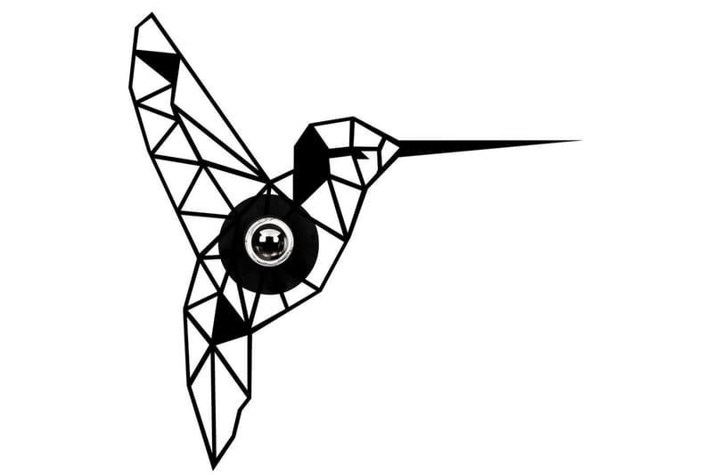 Vägglampa Brilo Bird Svart - Svart - Belysning & el - Inomhusbelysning & lampor - Vägglampa