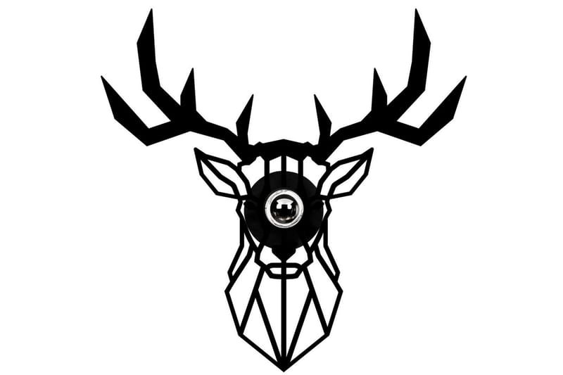 Vägglampa Brilo Deer Svart - Svart - Belysning & el - Inomhusbelysning & lampor - Vägglampa